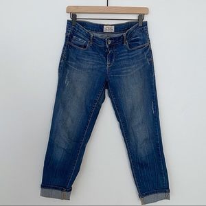 Aeropostale Medium Wash Cropped Cuffed Jean Denim Jeggings - Size 9